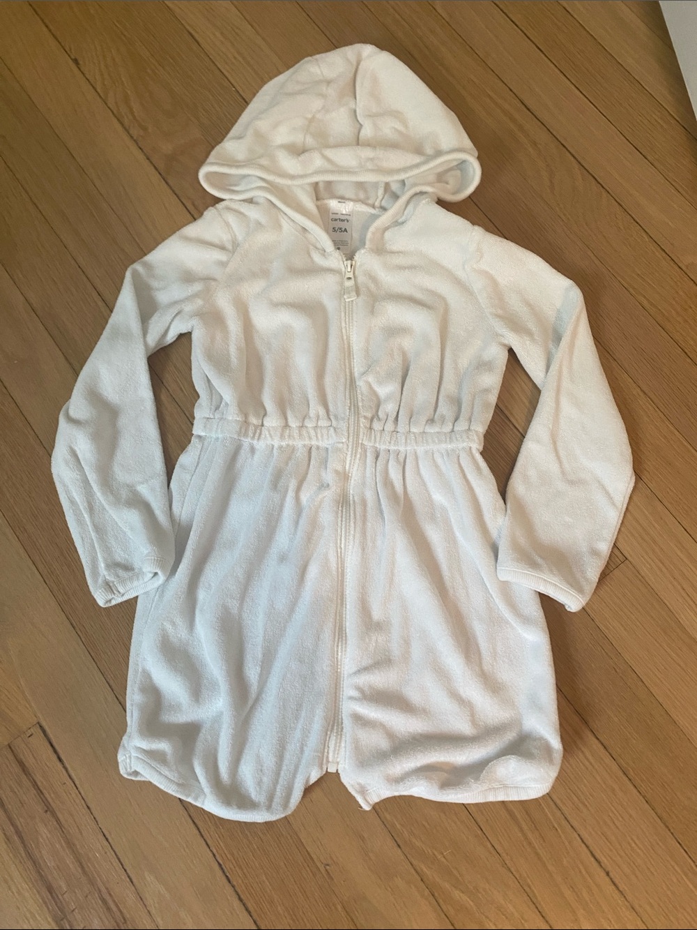 Carter's White Hooded Terrycloth Coverup